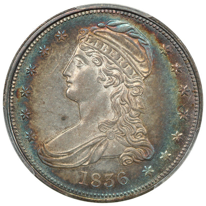 1836 50C PCGS MS63 (Reeded Edge) ex: D.L. Hansen