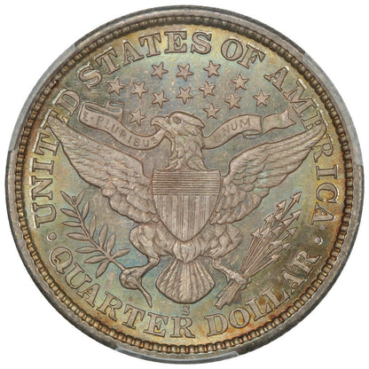 1892-S 25C PCGS MS66+ ex: Pogue - Barber Quarter