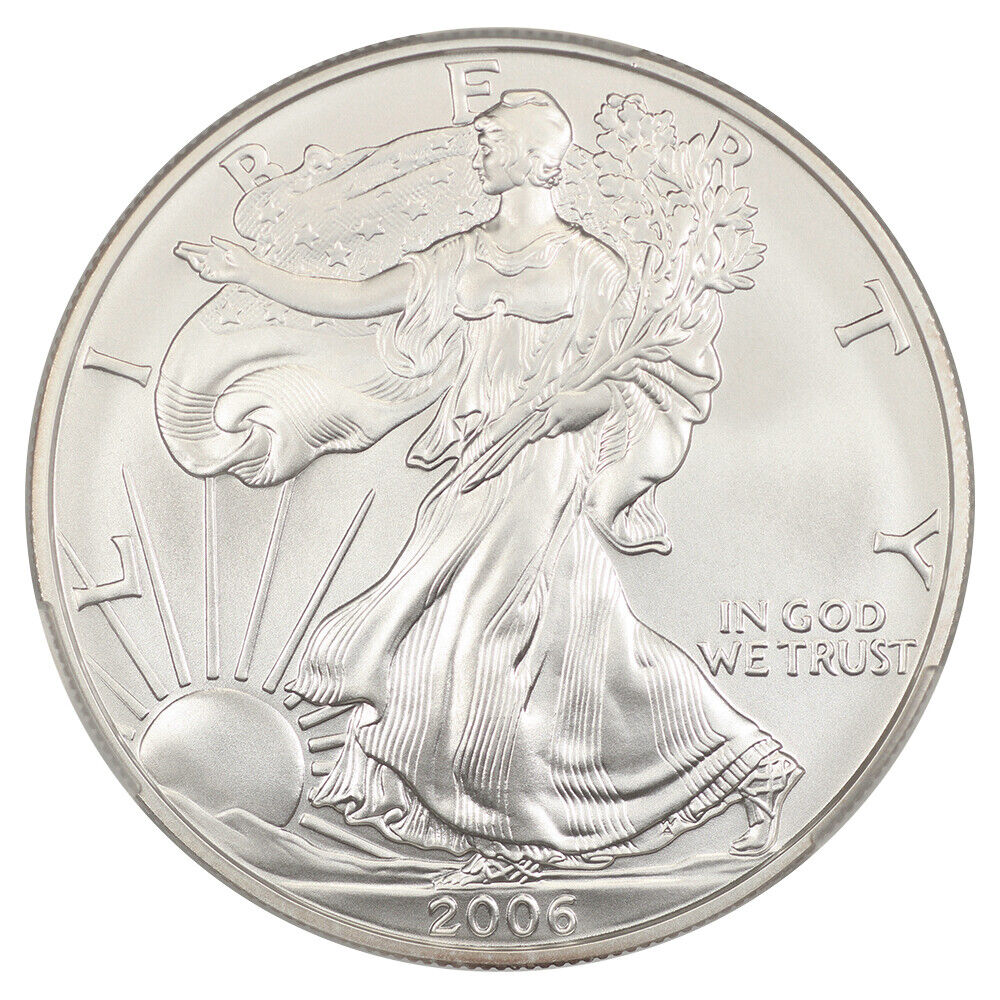 2006-W $1 Silver Eagle CACG MS69 (Burnished)