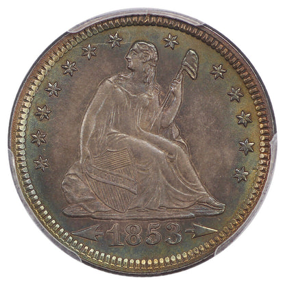 1853 25C PCGS MS65 (Arrows and Rays) ex: D.L. Hansen