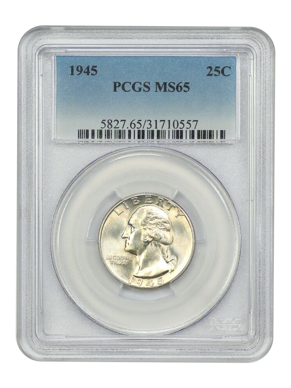 1945 25C PCGS MS65 - Washington Quarter