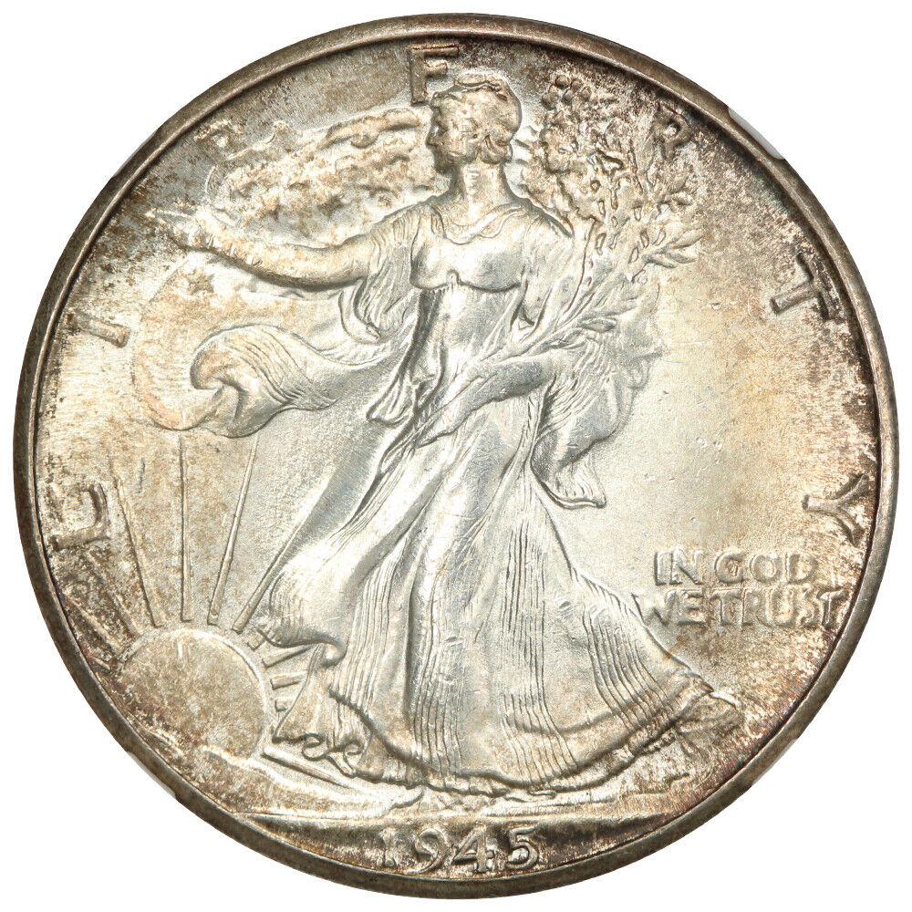 1945-D 50C NGC MS65 - Walking Liberty Half Dollar