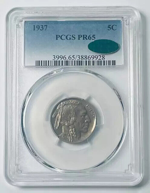 1937 P Buffalo Nickel PCGS PR-65 CAC Proof