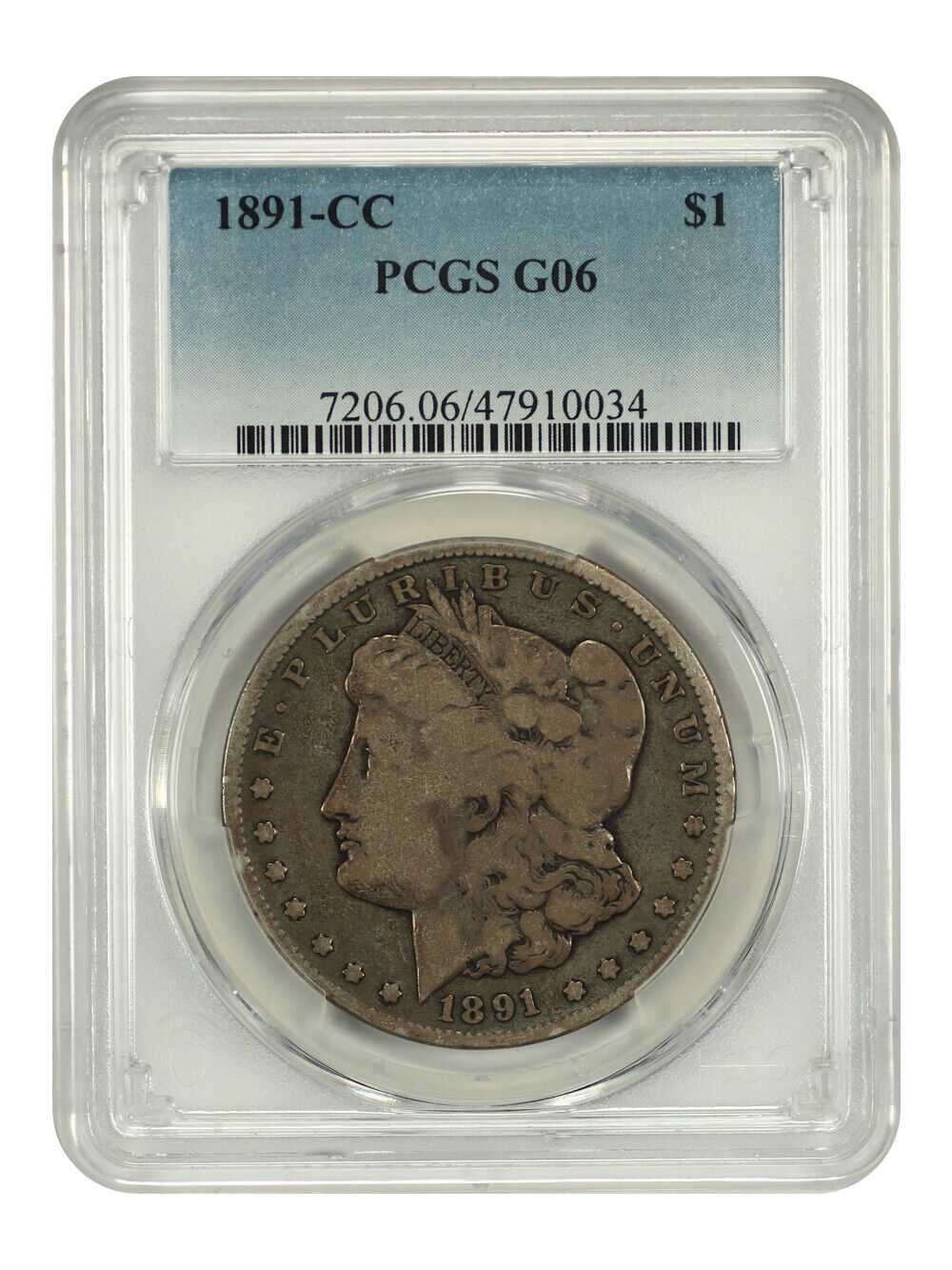 1891-CC $1 PCGS Good 06 - Morgan Dollar - Scarce Date