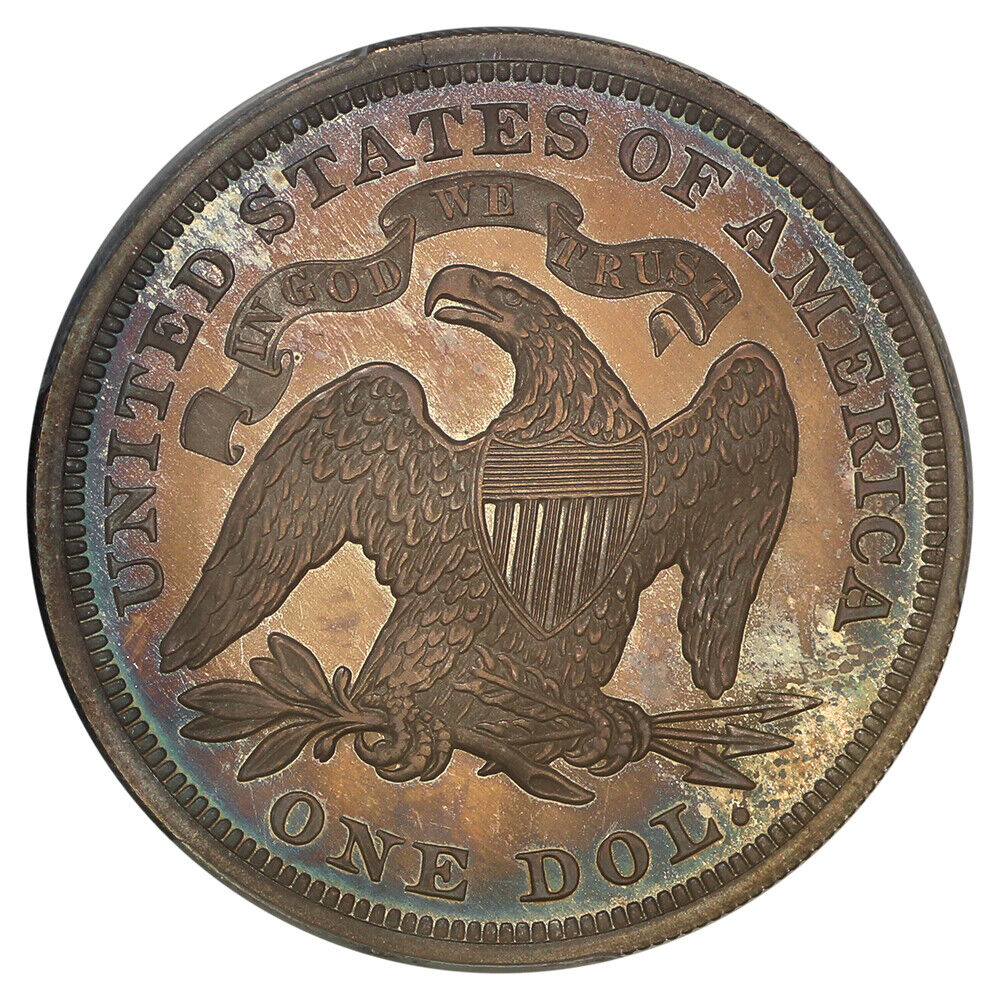 1869 $1 PCGS PR65 ex: D.L. Hansen