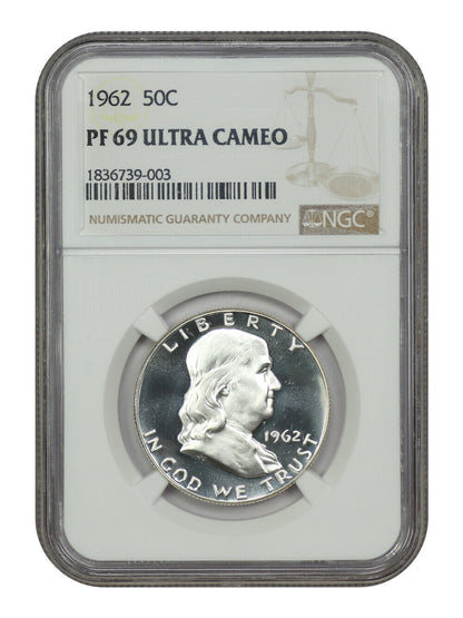 1962 50C NGC PR69DCAM - Franklin Half Dollar