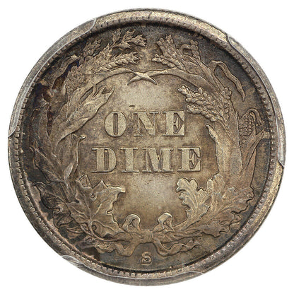 1862-S 10C PCGS MS62 ex: D.L. Hansen