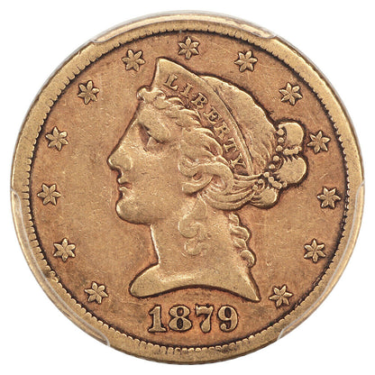 1879-CC $5 PCGS/CAC VF25 - Liberty Head $5