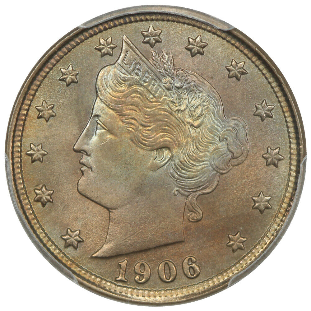 1906 5C PCGS MS66+ ex: D.L. Hansen