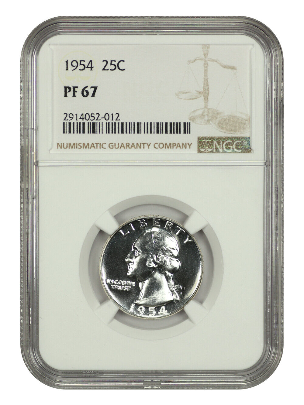 1954 25C NGC PR67 - Washington Quarter