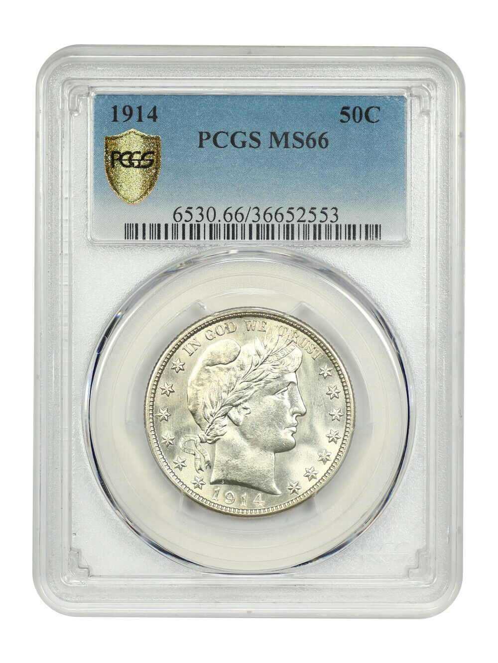 1914 50C PCGS MS66