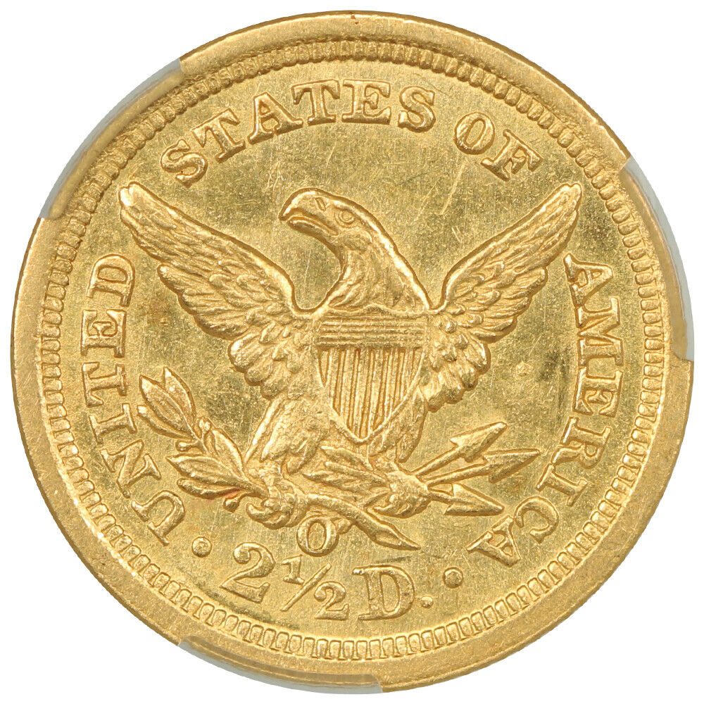 1843-O $2.50 CACG MS61 (Small Date) ex: D.L. Hansen - Liberty Head $2.5