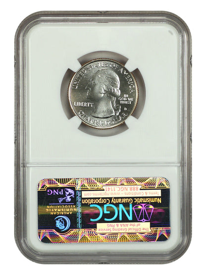 2013-D 25C Fort McHenry NP NGC MS68 - Type 1 - Clad