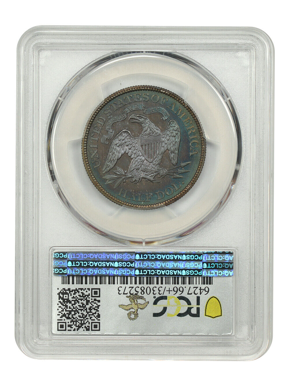 1869 50C PCGS/CAC PR66+ ex: D.L. Hansen/Chrismor