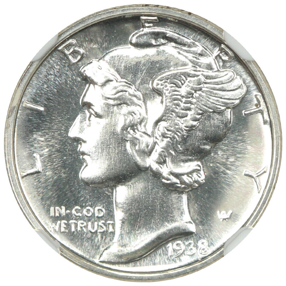 1938 10C NGC PR68 - Mercury Dime