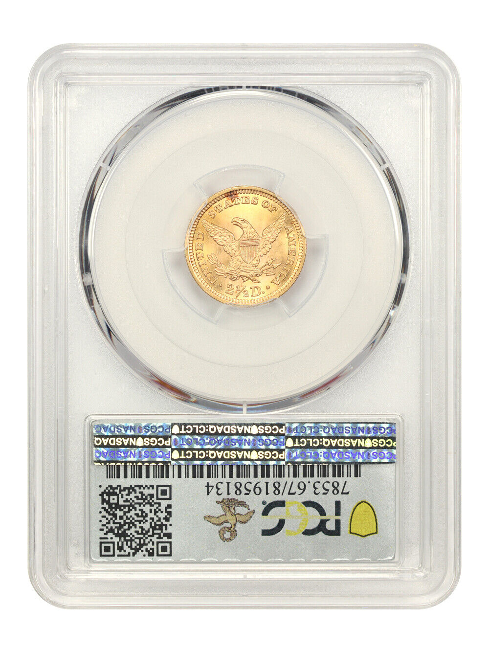 1901 $2.50 PCGS MS67 ex: D.L. Hansen