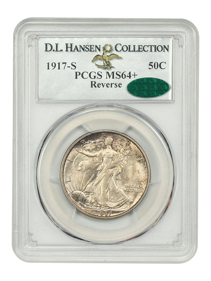 1917-S 50C PCGS/CAC MS64+ (Reverse)