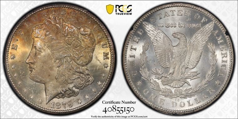 1879-CC Morgan Dollar GSA HOARD S$1 PCGS MS65