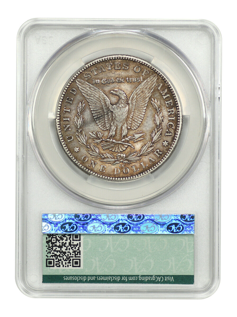 1889-CC $1 CACG AU58