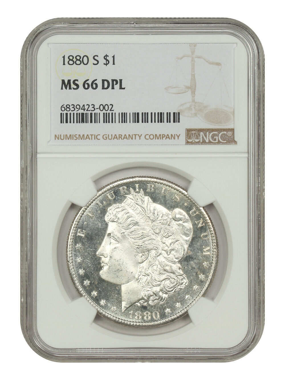 1880-S $1 NGC MS66DMPL - Morgan Dollar