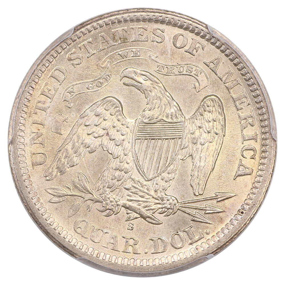 1868-S 25C PCGS MS63 ex: D.L. Hansen