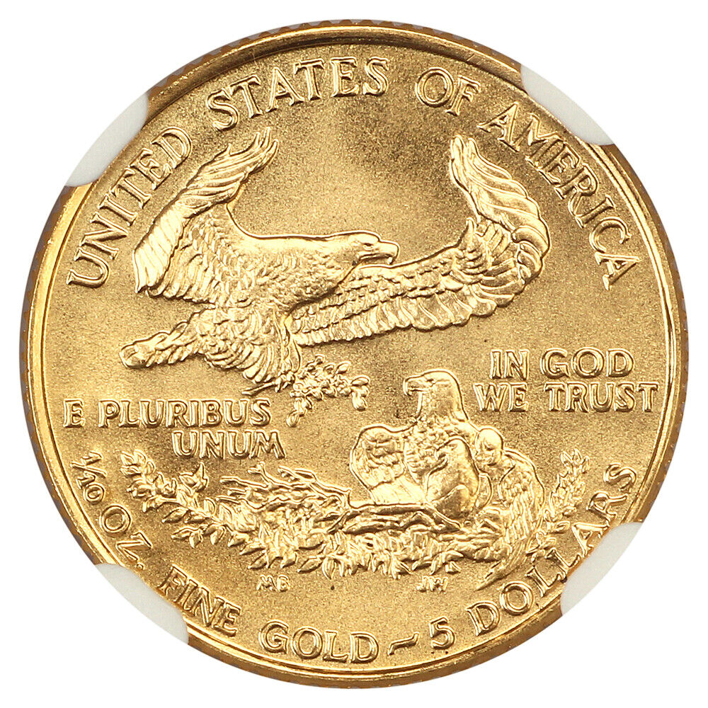 1992 $5 Gold Eagle NGC MS70 - $5 Gold Eagles