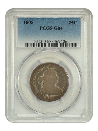 1805 25C PCGS G4 - Draped Bust Quarter