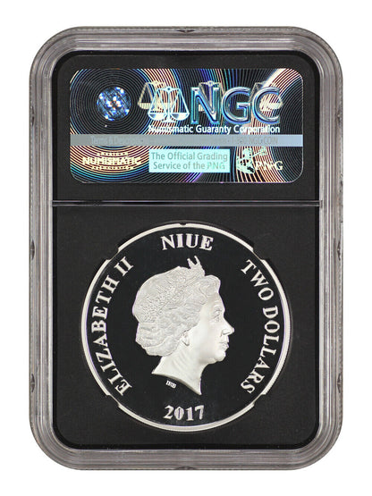 Niue: 2017 Star Wars Chewbacca $2 NGC Proof 69 UCAM (One of First 1500 Struck)