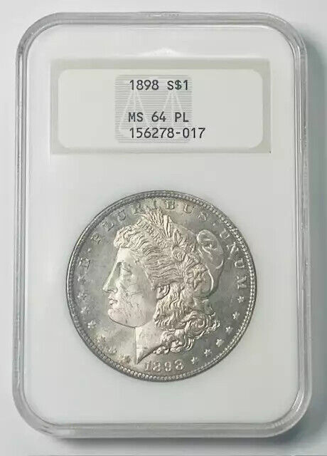 1898 Morgan Silver Dollar NGC MS-64 PL