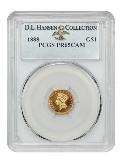 1888 G$1 PCGS PR65CAM ex: D.L. Hansen