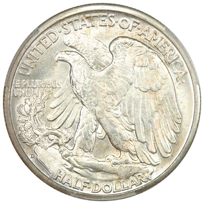 1945-D 50C PCGS MS66+ - Walking Liberty Half Dollar