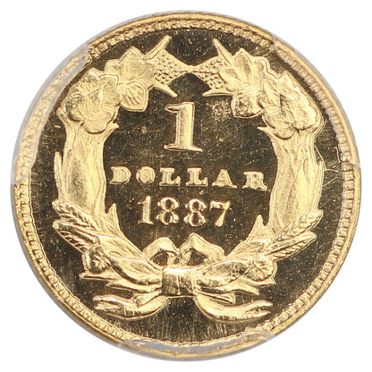 1887 G$1 PCGS PR64DCAM - Gold Dollar