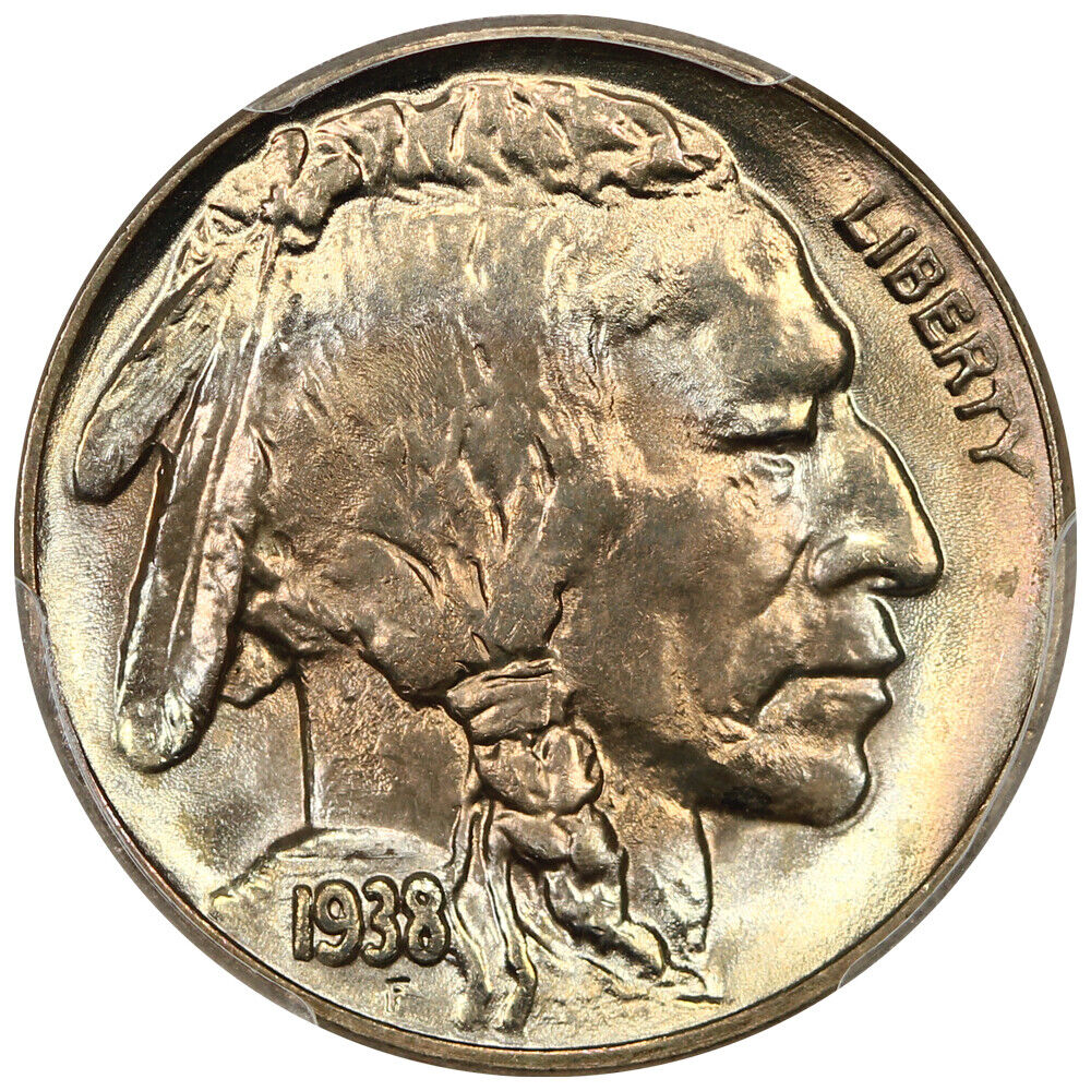 1938-D Buffalo 5c PCGS MS68 ex: D.L. Hansen