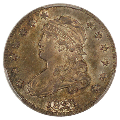 1828 25C PCGS/CAC MS64