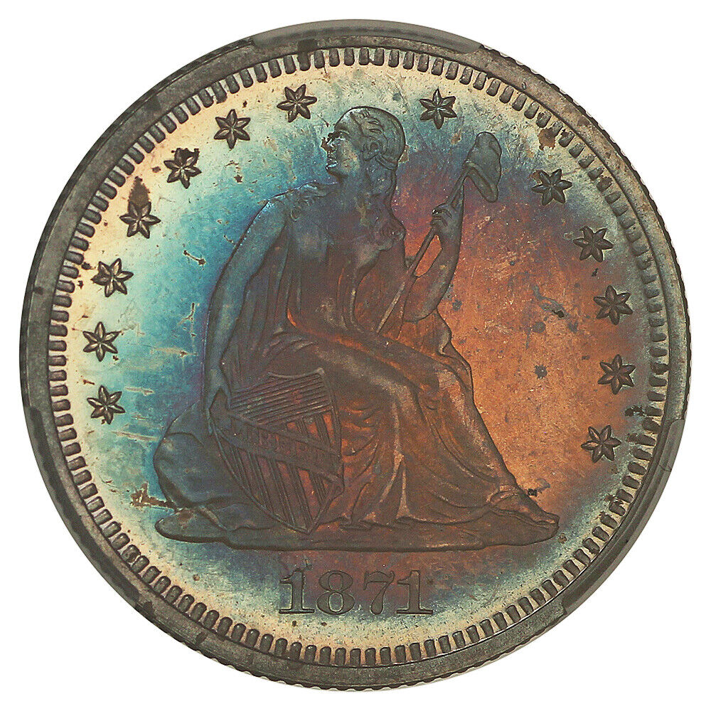 1871 25C CACG PR65 ex: D.L. Hansen - Liberty Seated Quarter