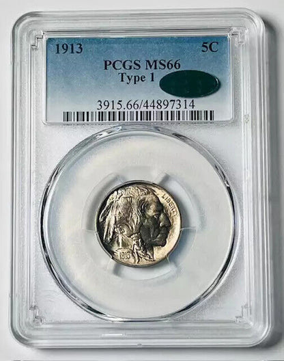 1913 P Buffalo Nickel PCGS MS-66 CAC Type 1