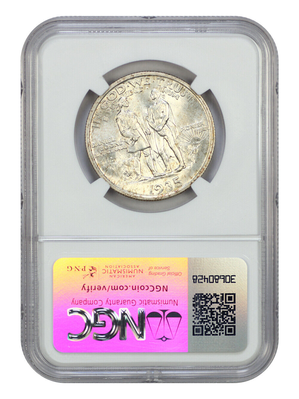 1935 50C Boone NGC MS67 - Classic Silver Commemorative - Low Mintage Issue