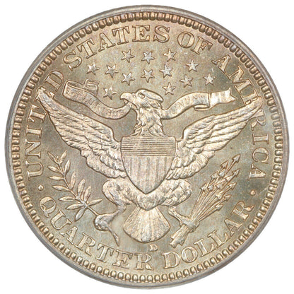 1916-D 25C PCGS MS65 - Barber Quarter