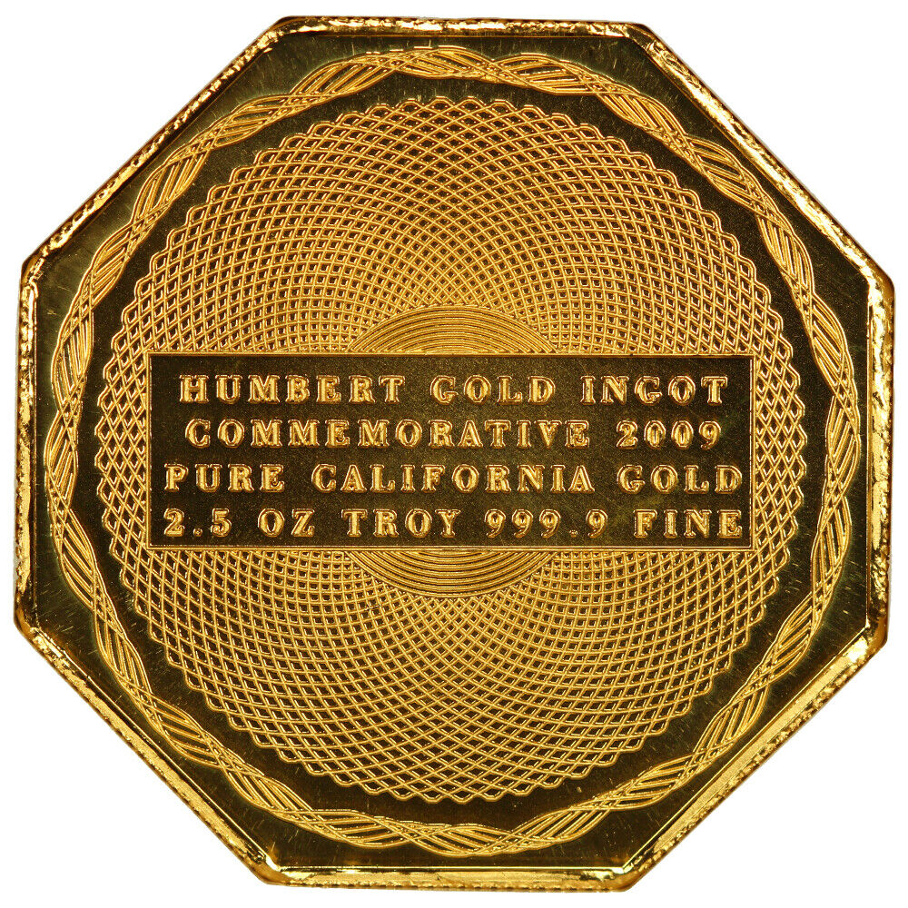 2009 2.5oz t Gold Humbert Commemorative Restrike NGC PR70DCAM