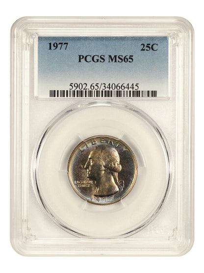 1977 25c PCGS MS65