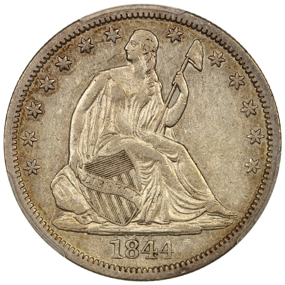 1844-O 50c PCGS AU50 (Double Date) ex: D.L. Hansen Collection