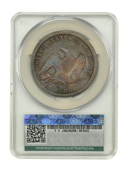 1864 $1 CACG PR65 ex: D.L. Hansen - Liberty Seated Dollar