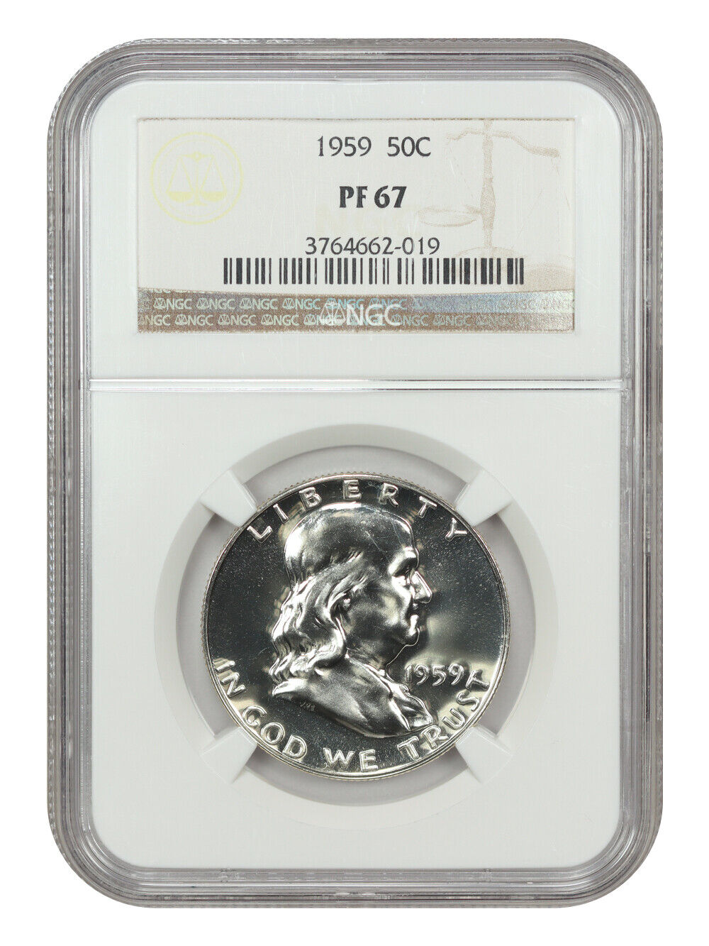 1959 50C NGC PR67