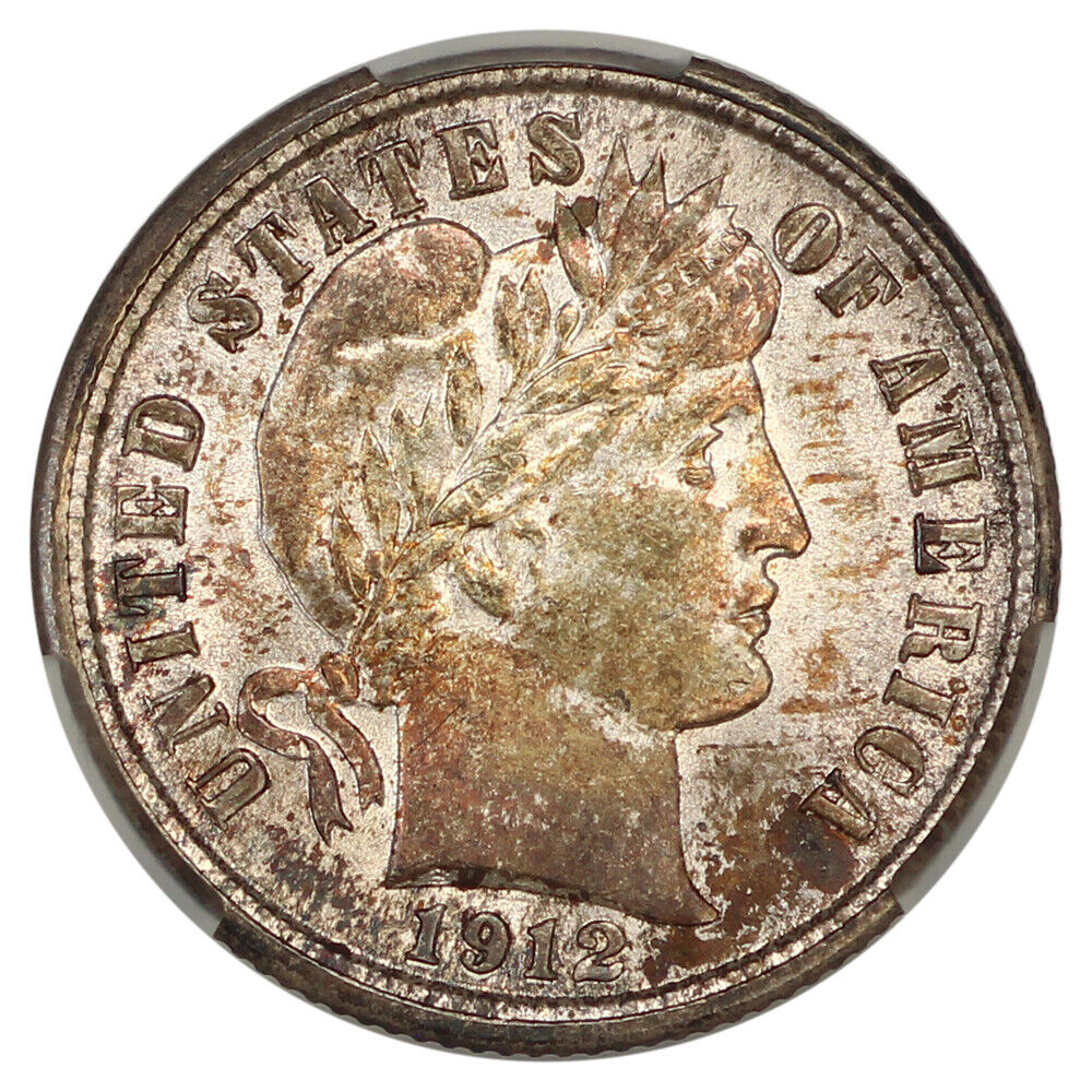 1912 10C CACG MS67 ex: D.L. Hansen - Barber Dime