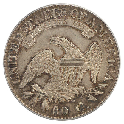 1823 50C PCGS AU55 - Capped Bust Half Dollar