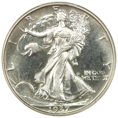 1937 50C PCGS PR67 - Walking Liberty Half Dollar