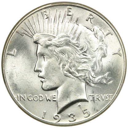 1935 $1 CACG MS66+ ex: D.L. Hansen/Ward T Miller Jr - Peace Dollar