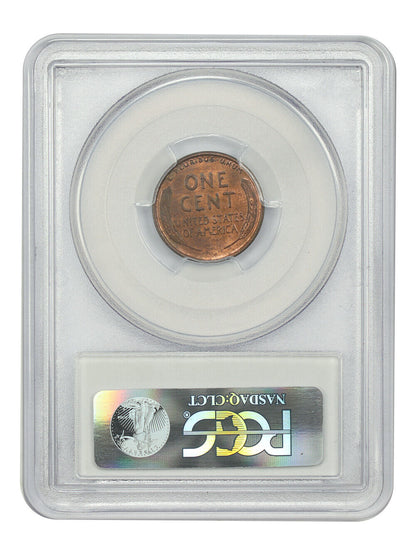 1917-D 1C PCGS MS64RB - Lincoln Cent (Wheat Reverse)