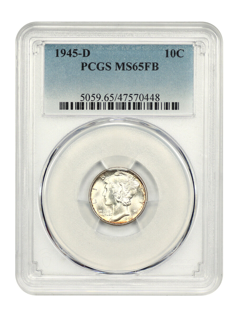 1945-D 10C PCGS MS65FB