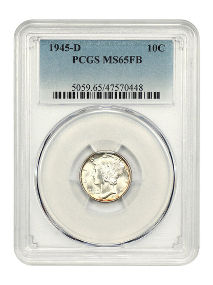 1945-D 10C PCGS MS65FB